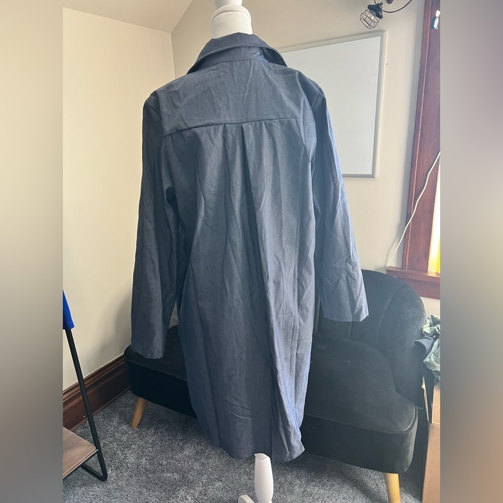 3/$15 Denim Button-Up Shirt Dress - Picture 5 of 7